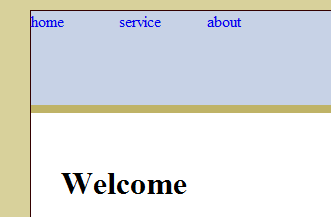 horizontal list item tabs