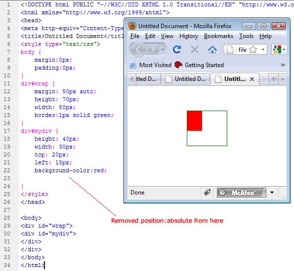removed absolute positioning