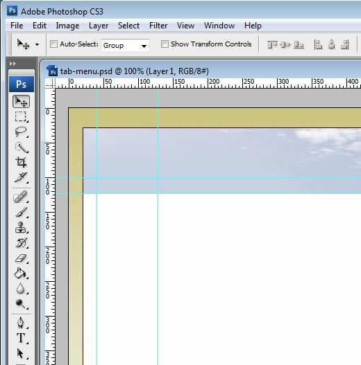 tab menu start