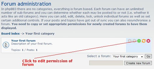 phpbb forum permissions