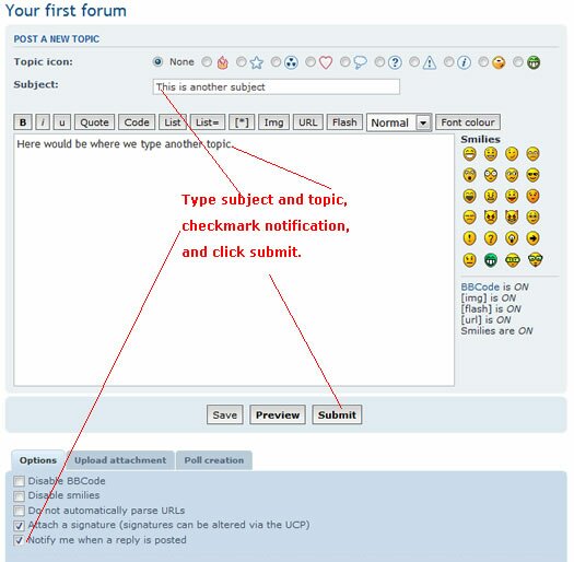submit phpbb topic