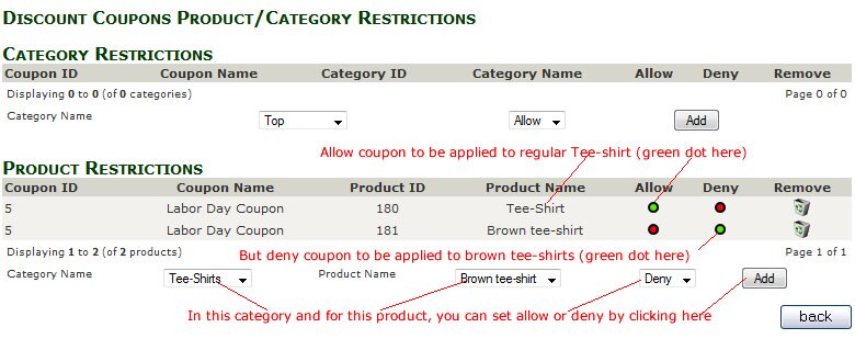 coupon restrictions