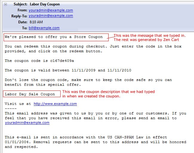 example coupon email