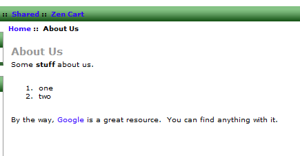 ZenCart EZ Page