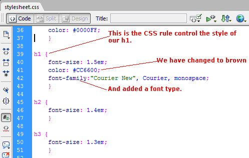 modify CSS stylesheet in zencart