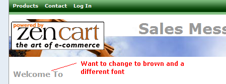 modify css stylesheet in zencart