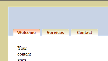 Table Based Menu Bar