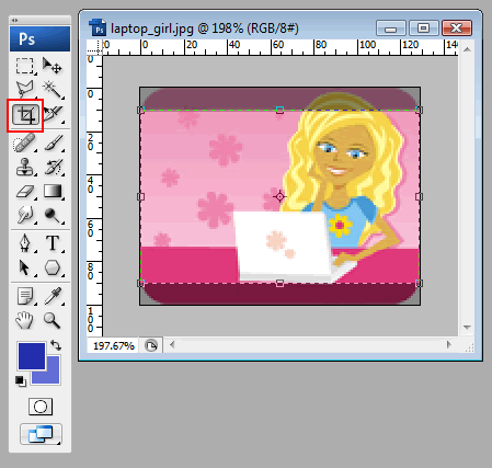cropped stock image